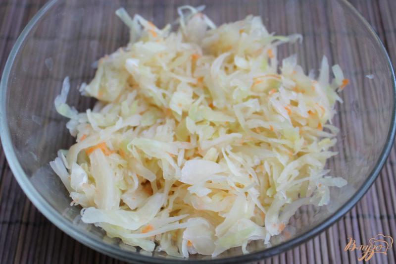 Фото приготовление рецепта: Салат из квашенной капусты и грибов шаг №1