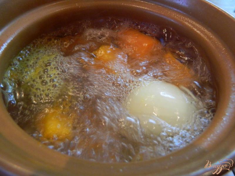 Фото приготовление рецепта: Крем - суп из тыквы с балыком шаг №2