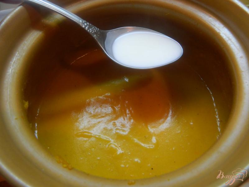 Фото приготовление рецепта: Крем - суп из тыквы с балыком шаг №5