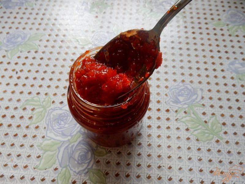 Фото приготовление рецепта: Сладко-острый соус из перцев шаг №8