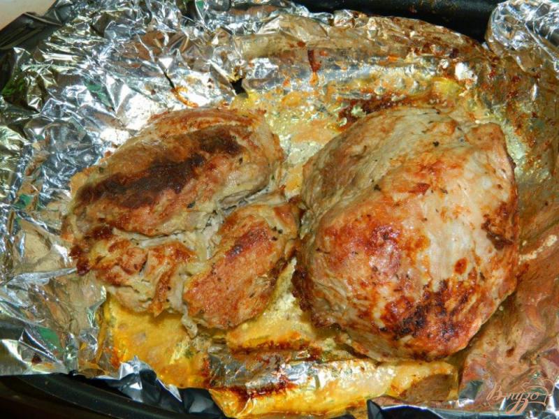 Фото приготовление рецепта: Запеченое мясо для бутербродов шаг №7