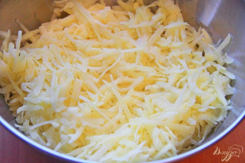 Фото приготовление рецепта: Картофельные драники с луком и зеленью шаг №1