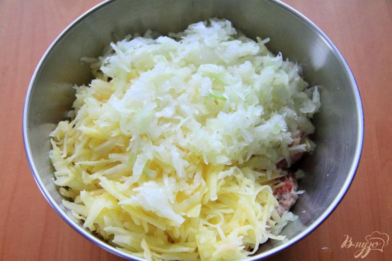 Фото приготовление рецепта: Ханум с мясным фаршем и картофелем шаг №6