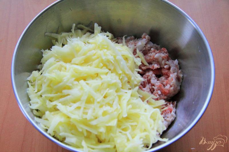 Фото приготовление рецепта: Ханум с мясным фаршем и картофелем шаг №5