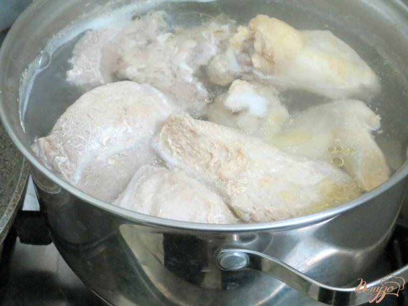 Фото приготовление рецепта: Овощной суп с шампиньонами шаг №1