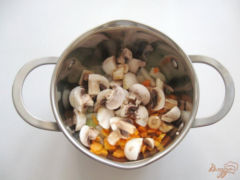 Фото приготовление рецепта: Пшенная каша с грибами шаг №2