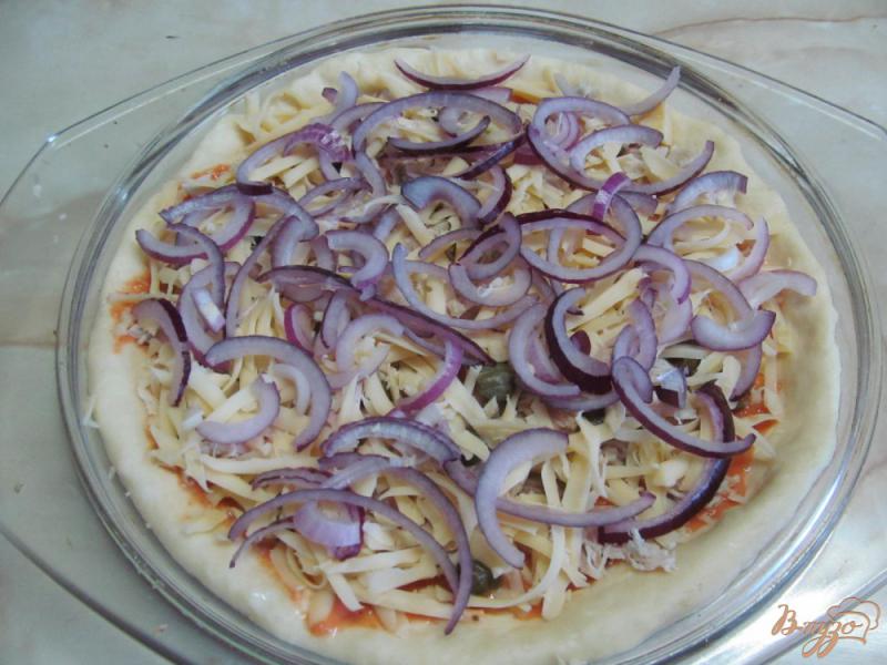 Фото приготовление рецепта: Пицца - пирог шаг №12
