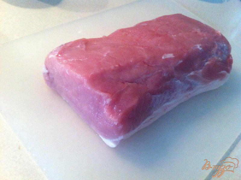 Фото приготовление рецепта: Отбивная из свинины в геркулесовых хлопьях шаг №1