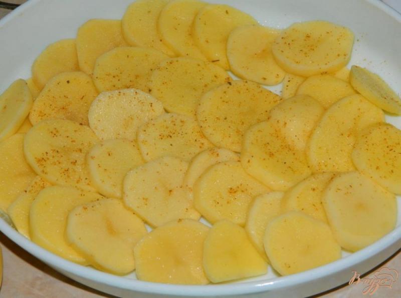 Фото приготовление рецепта: Картофель, запеченый в сливках шаг №2