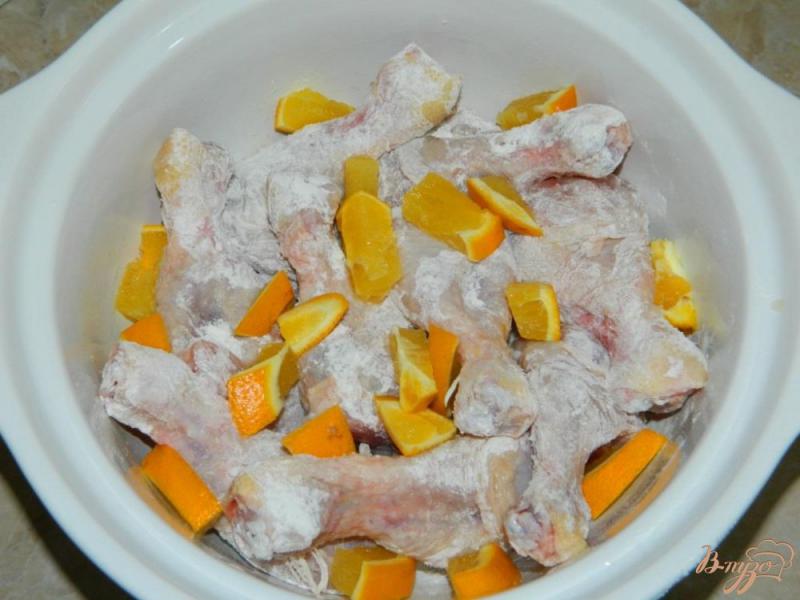 Фото приготовление рецепта: Куриные ножки в апельсиновом соусе шаг №2