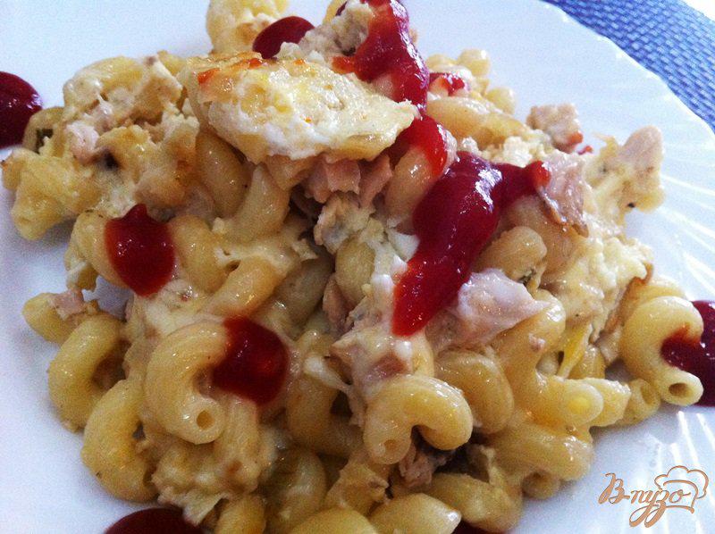 Фото приготовление рецепта: Паста  Cellentani с курицей и сыром шаг №9