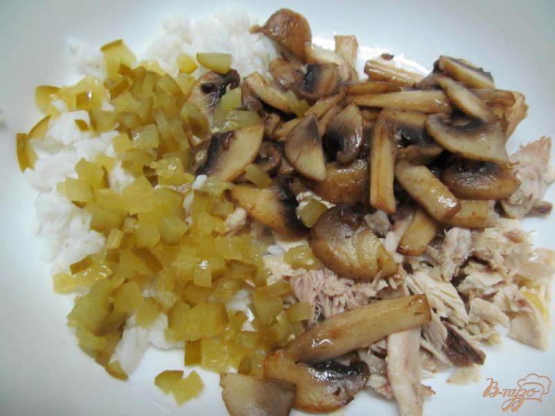 Фото приготовление рецепта: Салат из мяса свинины с орехами и курагой шаг №3