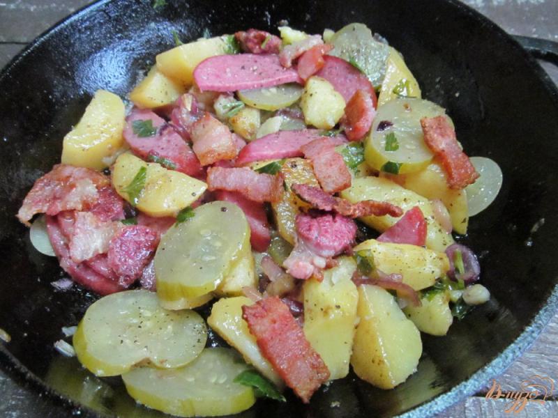 Фото приготовление рецепта: Зимний картофельный салат шаг №6