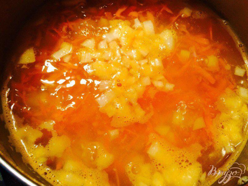 Фото приготовление рецепта: Суп из индейки с пшеном для деток шаг №5