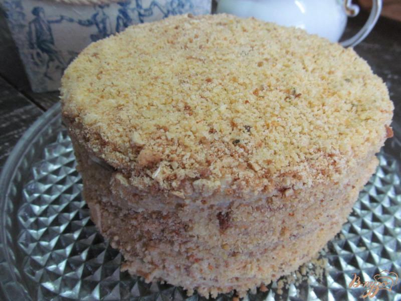 Фото приготовление рецепта: Торт с яблочным кремом шаг №16