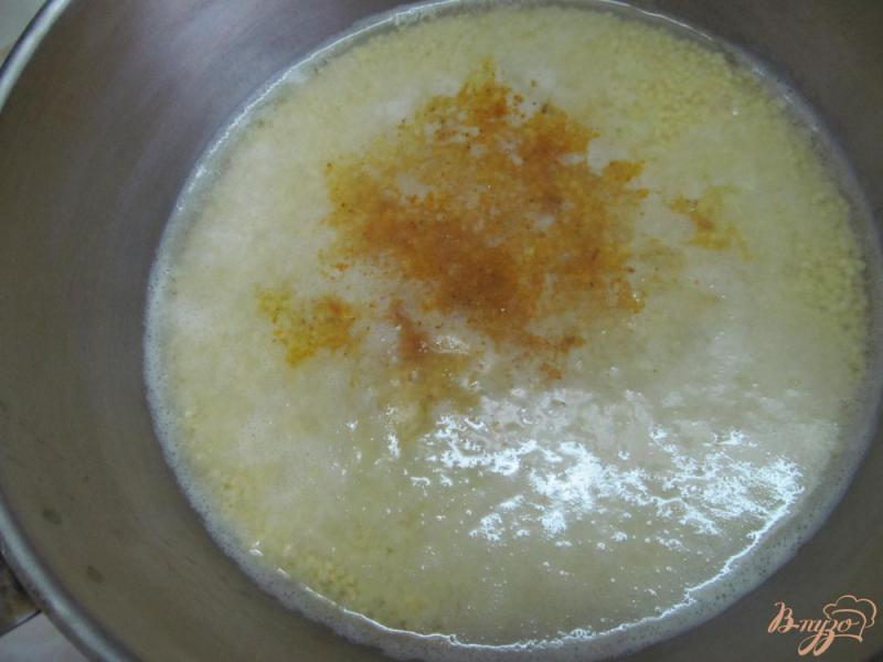 Фото приготовление рецепта: Пшенная каша с брокколи и сыром шаг №1