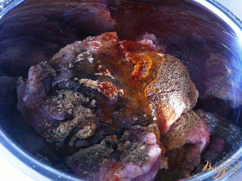 Фото приготовление рецепта: Куриное филе бедра в яичной панироовке шаг №2