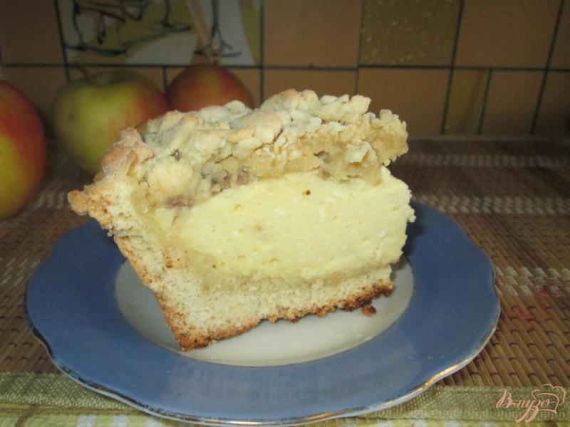 Фото приготовление рецепта: Пирог с творожной начинкой шаг №7