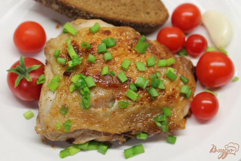 Фото приготовление рецепта: Курица с чесноком и горчицей шаг №6