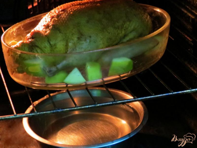 Фото приготовление рецепта: Утка с яблоками шаг №6
