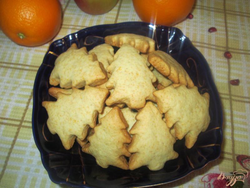 Фото приготовление рецепта: Печенье на сметане  «елочка» шаг №7