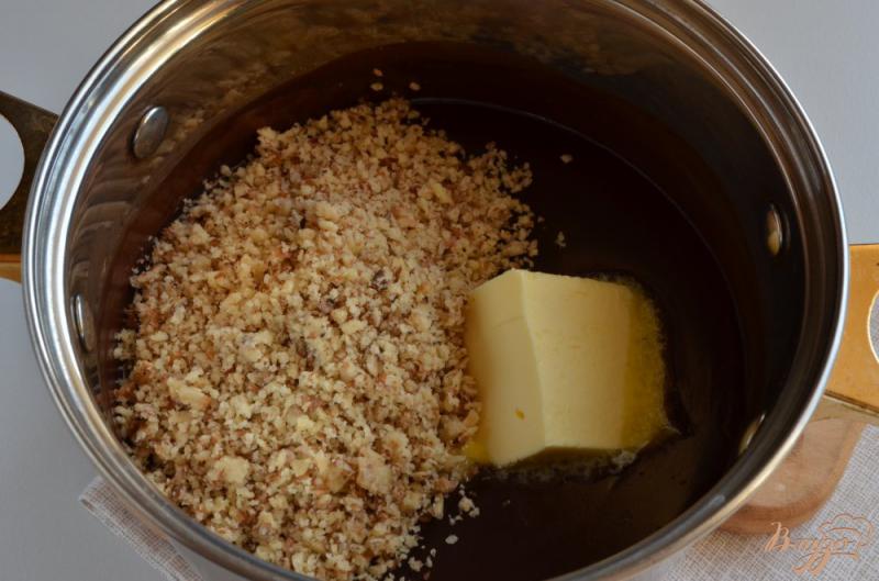 Фото приготовление рецепта: Шоколадно-ореховый крем шаг №8