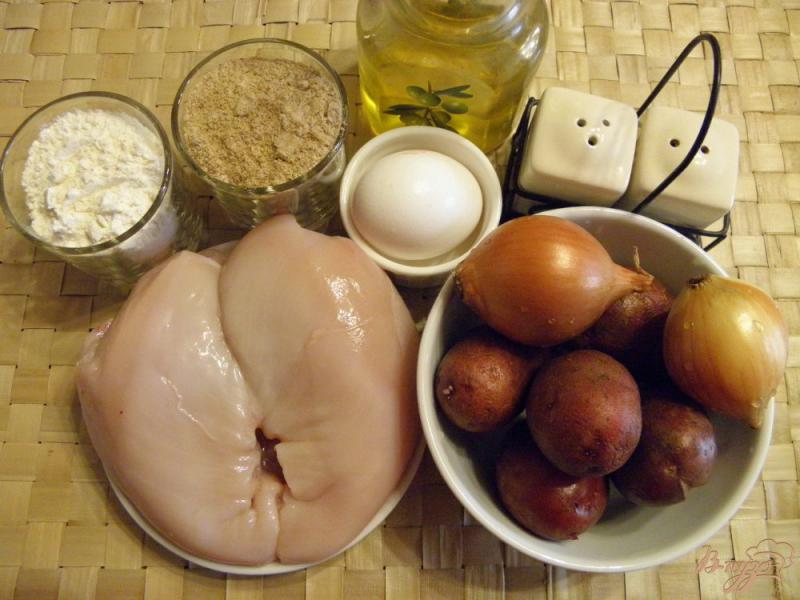 Фото приготовление рецепта: Картофельные зразы с куриным мясом шаг №1