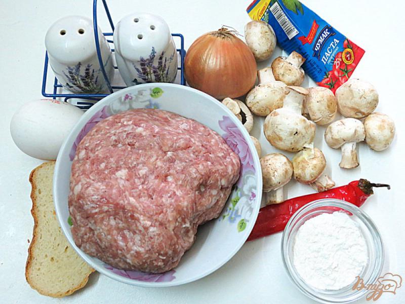 Фото приготовление рецепта: Мясные фрикадельки в остром соусе с грибами шаг №1