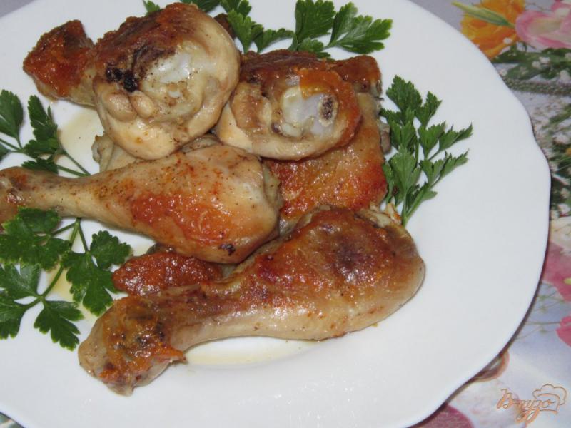 Фото приготовление рецепта: Жареные куриные голени шаг №6