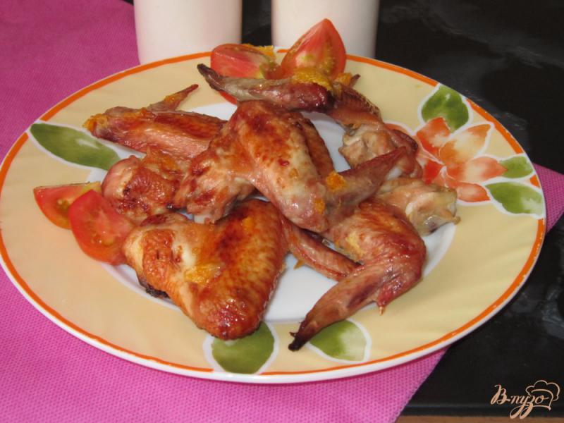 Фото приготовление рецепта: Куриные крылышки в мандариновом маринаде шаг №6