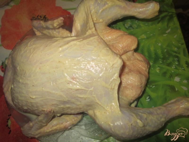 Фото приготовление рецепта: Курица с яблоками в духовке шаг №3