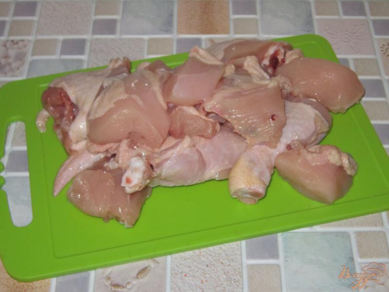 Фото приготовление рецепта: Курица с ежевичным соусом шаг №1