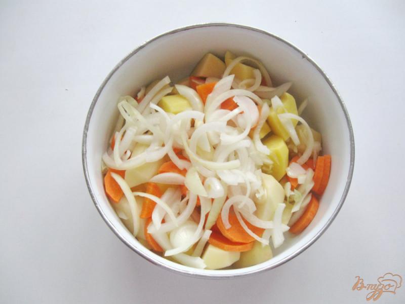 Фото приготовление рецепта: Куриные голени с овощами в рукаве шаг №3