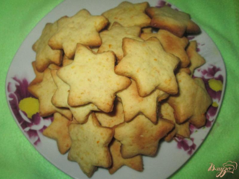 Фото приготовление рецепта: Печенье с апельсиновой цедрой шаг №8