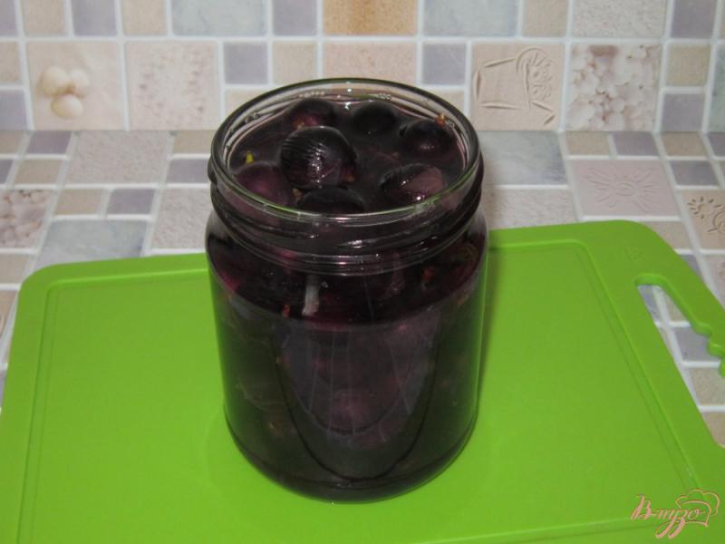 Фото приготовление рецепта: Виноград консервированный в сладком сиропе шаг №6