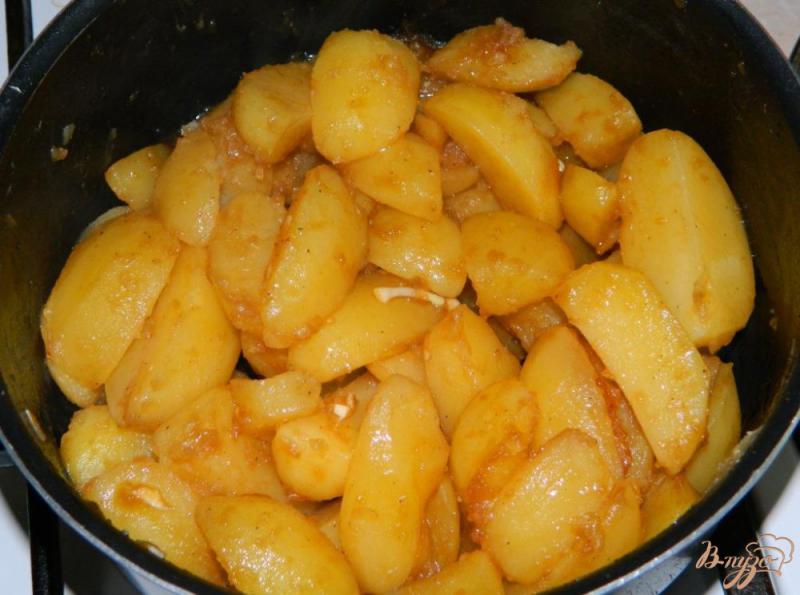 Фото приготовление рецепта: Запеченый картофель на гарнир шаг №3