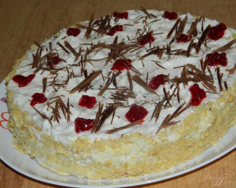 Фото приготовление рецепта: Песочный торт  с джемом шаг №10
