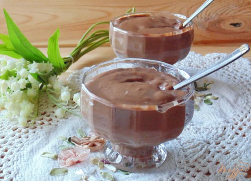 Фото приготовление рецепта: Молочно-шоколадный пудинг шаг №5