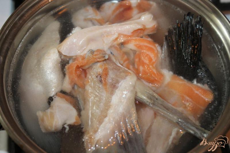 Фото приготовление рецепта: Рыбный суп с потрохов лосося шаг №2