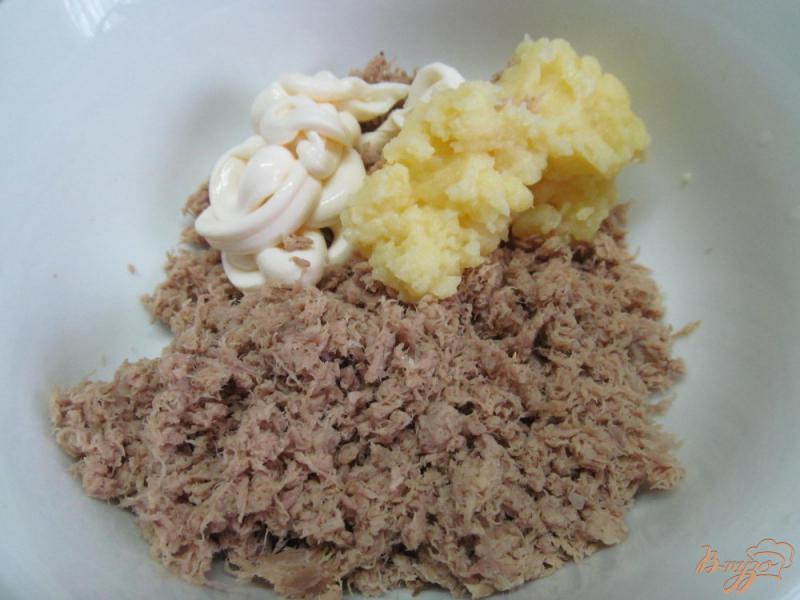 Фото приготовление рецепта: Овсяные блины с начинкой из говядины шаг №7