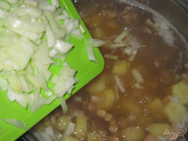Фото приготовление рецепта: Суп из антрекота с квашеной свеклой шаг №9