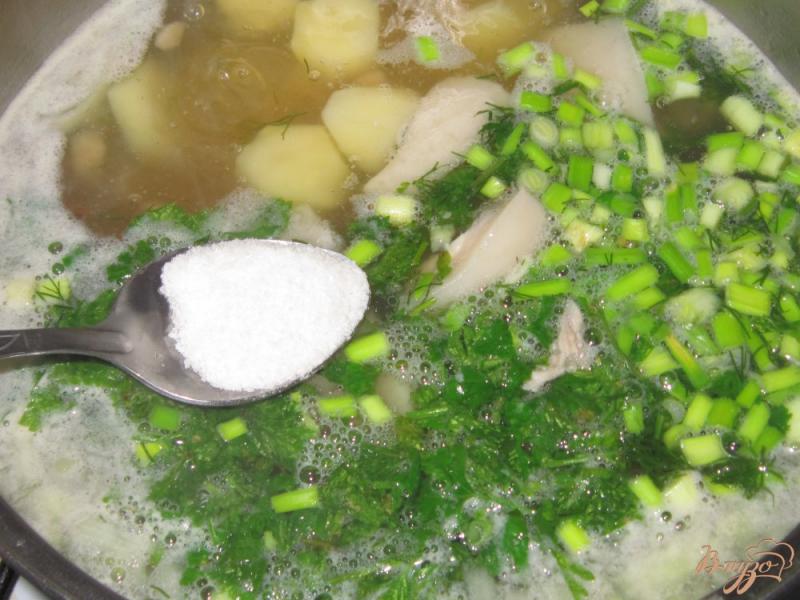 Фото приготовление рецепта: Суп из антрекота с квашеной свеклой шаг №11