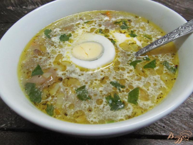 Фото приготовление рецепта: Грибной суп с макаронами шаг №8