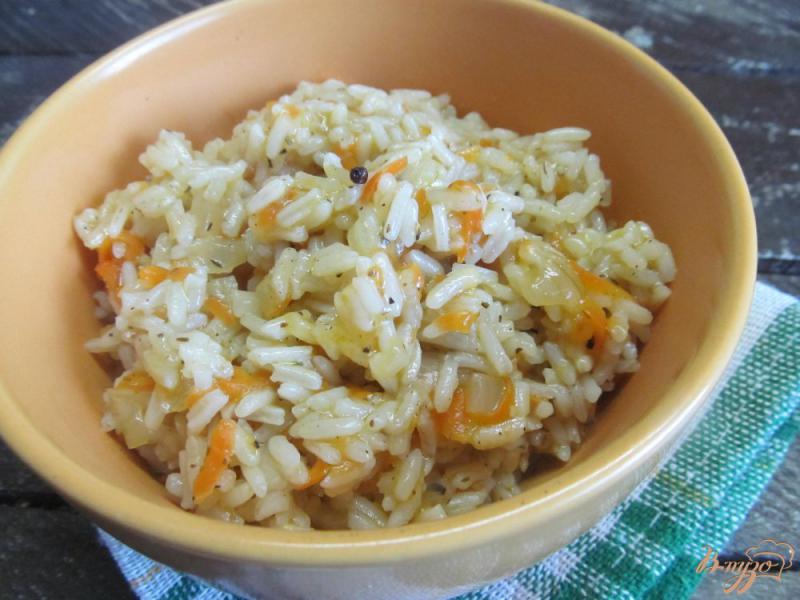 Фото приготовление рецепта: Рис с имбирем и морковью шаг №7