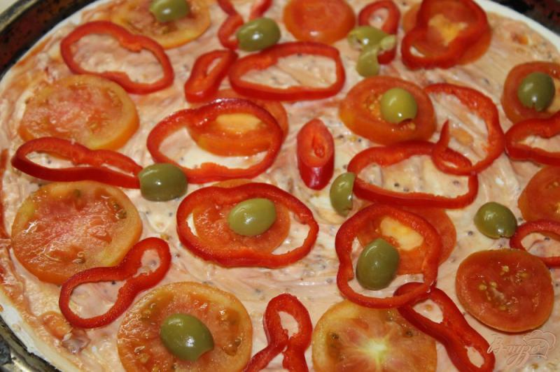 Фото приготовление рецепта: Пицца « Мясное ассорти» шаг №4