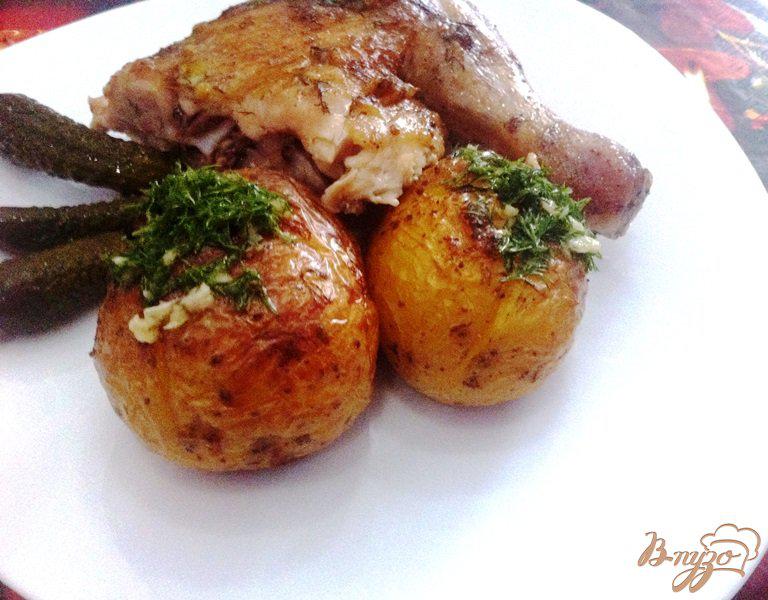 Фото приготовление рецепта: Ароматный запеченный картофель шаг №7