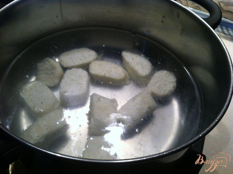 Фото приготовление рецепта: Ленивые вареники с грушевым пюре для деток шаг №5