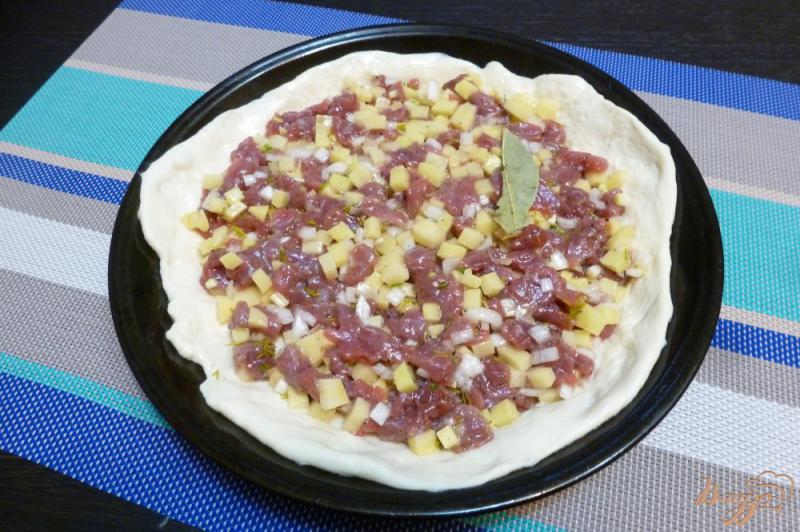 Фото приготовление рецепта: Пирог из телятины и картофеля шаг №3