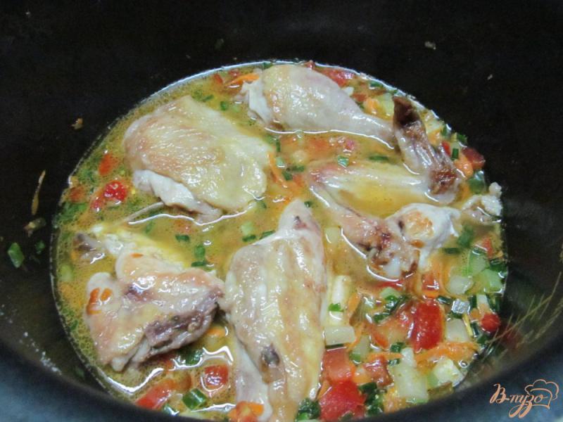 Фото приготовление рецепта: Курица с булгуром в мультиварке шаг №5