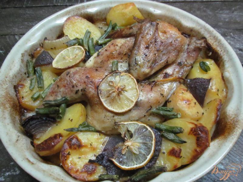 Фото приготовление рецепта: Курица с картофелем со сливочным вкусом шаг №6
